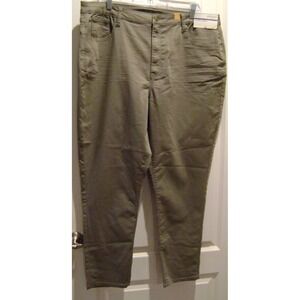 Arizona new Hi rise skinny ankle army green 19 jeans pants 38 x 26.5